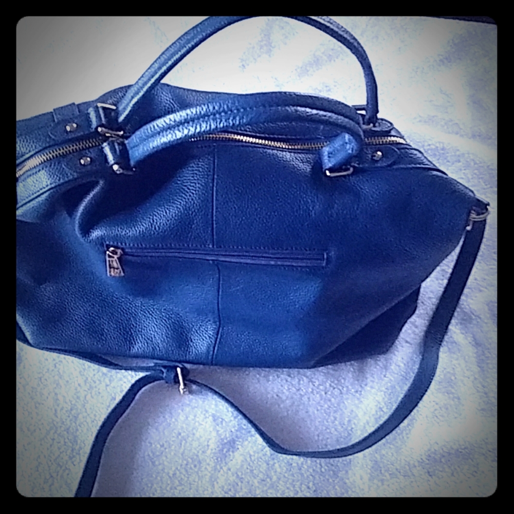 Leather satchel style bag